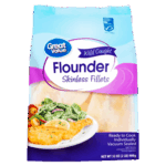 Great Value Wild Caught Flounder Skinless Fillets, 32 oz (Frozen)
