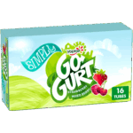 Simply Go-GURT Strawberry and Mixed Berry Kids Low Fat Yogurt Variety Pack, Gluten Free, 2 oz. Yogurt Tubes (16 Count)